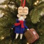 Personalised Travelling Mouse Christmas Bauble, thumbnail 1 of 5