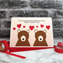 'Bears In Love' Personalised Valentines Card, thumbnail 2 of 4
