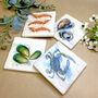 Shellfish Italian Marble Coasters, thumbnail 2 of 4