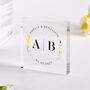 Personalised Wedding Initials Acrylic Plaque Gift For Couple, thumbnail 1 of 3