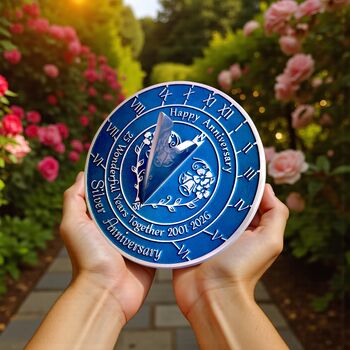 25th Silver Anniversary Sundial Gift Celebration Present, 10 of 11