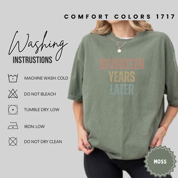Personalised Retro 'Seventeen Years Later' T Shirt, 10 of 12