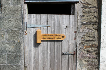 Engraved Coast Path Sign Post, 4 of 10