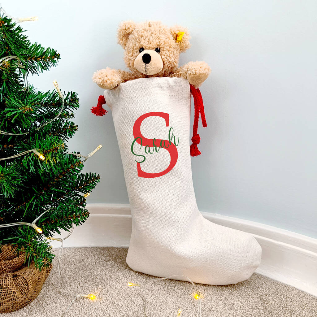 Personalised Initial Christmas Stocking, 1 of 3