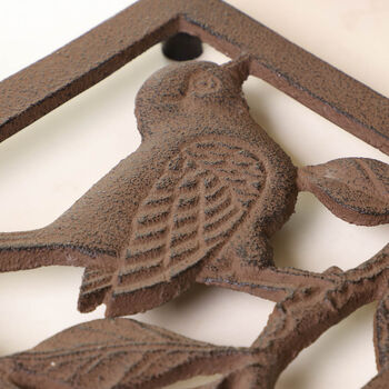 Traditional Iron Country Birds Trivet, 4 of 7