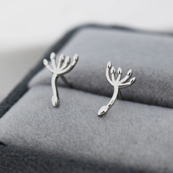 Dandelion Seed Stud Earrings In Sterling Silver, 4 of 11