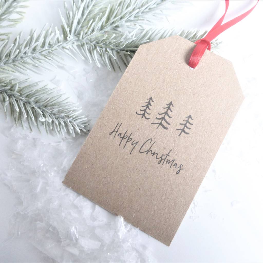 Little Trees Eco Christmas Gift Tags, 1 of 2