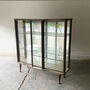 1950’s Vintage Mid Century Glass Display Cabinet, thumbnail 1 of 9