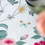 Luxury Linen Like Floral Tablecloth Rose Garden Natural, thumbnail 4 of 7