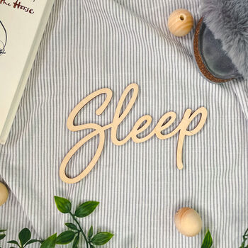 'Sleep' Wood Words, 2 of 4