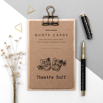 Theatre Lover Gift; Theatre Quote Cards, 4 of 8