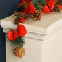 Rose Red Traditional Christmas Garland, thumbnail 7 of 8