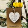 Personalised Wedding Card Heart Gift Keepsake, thumbnail 5 of 5