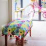 Multicoloured Hand Embroidered Bench, thumbnail 1 of 6