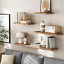 40 Cm Brown Floating Wall Mounted Shelf, thumbnail 3 of 7