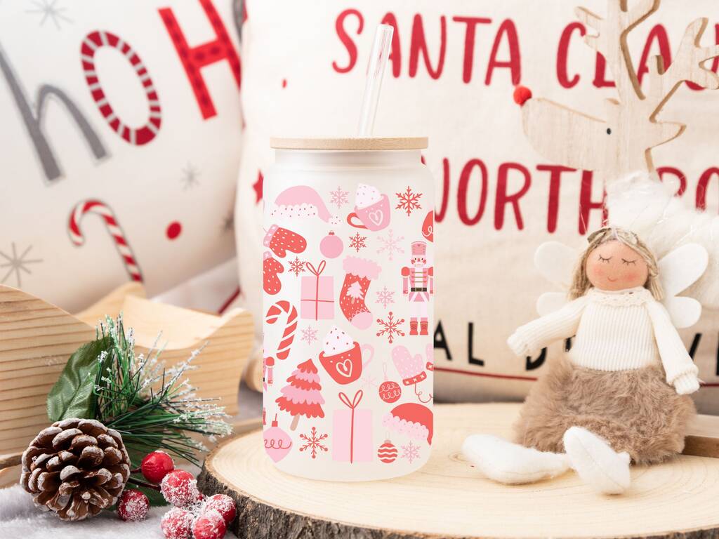 Christmas Glass Tumbler, 1 of 7