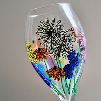 Wildflower Wine Glass, 6 of 8