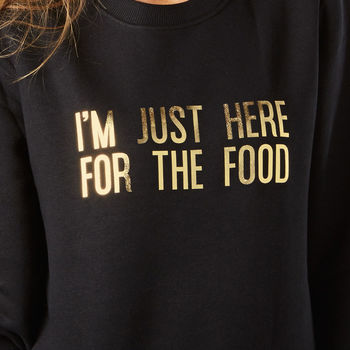 I'm Just Here For The Food Christmas Jumper, 3 of 3
