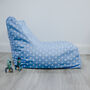 Personalised Childs Blue Star Bean Bag, thumbnail 4 of 5