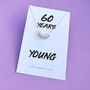 60th Birthday Gift Silver Rings Necklace, thumbnail 5 of 5