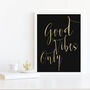 Good Vibes Only Typography Inspirational Print, thumbnail 5 of 12