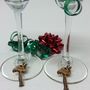 Personalised Five Flamingo Wine Glass Charms, thumbnail 4 of 6