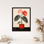 Red Rubbers Plant Lovers Modern Wall Art Print, thumbnail 4 of 6