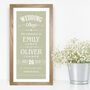 Personalised Wedding Day Date Print, thumbnail 2 of 5