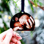 Baby's First Christmas Personalised Photo Ornament 2022, thumbnail 6 of 9