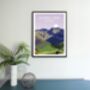 Scafell Pike Lake District Landscape Art Print, thumbnail 3 of 3