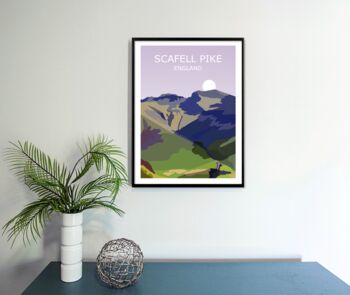 Scafell Pike Lake District Landscape Art Print, 3 of 3