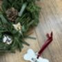 Personalised Clay Dog Christmas Decoration, thumbnail 2 of 3