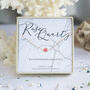 Rose Gold October Birthstone Curb Bracelet Rose Quartz, thumbnail 1 of 4