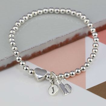 Personalised Milly Silver Heart Bracelet, 3 of 6