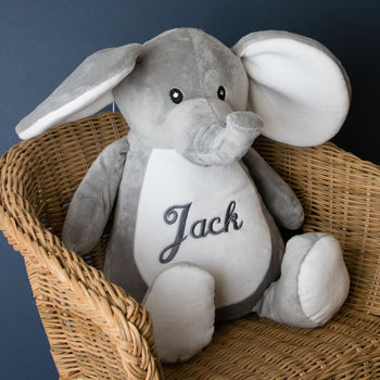 Personalised Soft Toy, Elephant, 2 of 3