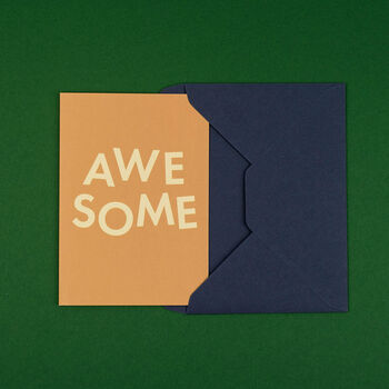 'Awesome' Funny Congratulations And Well Done Card, 4 of 4