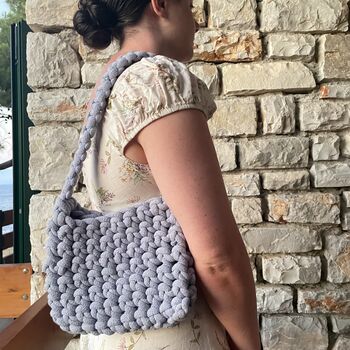 ‘Sophie’ Shoulder Bag Crochet And Macramé Kit, 5 of 7