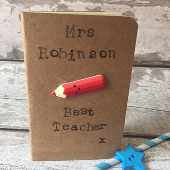 Personalised Best Teacher Notebook, 2 of 3