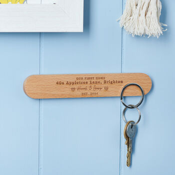 Personalised Couples First Home Magnetic Key Holder, 2 of 4