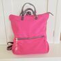 Pink Nylon Backpack Handbag, thumbnail 2 of 5