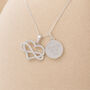 Personalised Small Sterling Silver Infinity Heart Pendant Necklace, thumbnail 4 of 10