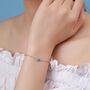 Sterling Silver Bead Bracelet, thumbnail 4 of 12