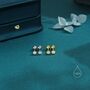 Sterling Silver Brilliant Cut 3mm Cz Barbell Earrings, thumbnail 5 of 11
