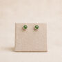 Sterling Silver August Birthstone Stud Earrings, thumbnail 3 of 5