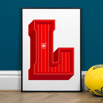 Liverpool, A To Z Football Prints And Posters, 3 of 6
