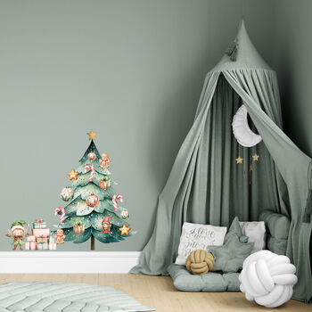 Novelty Christmas Tree Wall Sticker Set, 2 of 3