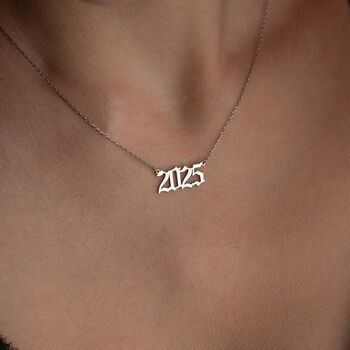 Personalised 'Milestone Year' Necklace, 3 of 8