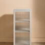 Medium Miles Glass Cabinet In Panna Cotta, thumbnail 8 of 9