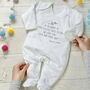 'Dad To Be' Sleepsuit Stork Mail From Mummy's Tummy, thumbnail 3 of 12