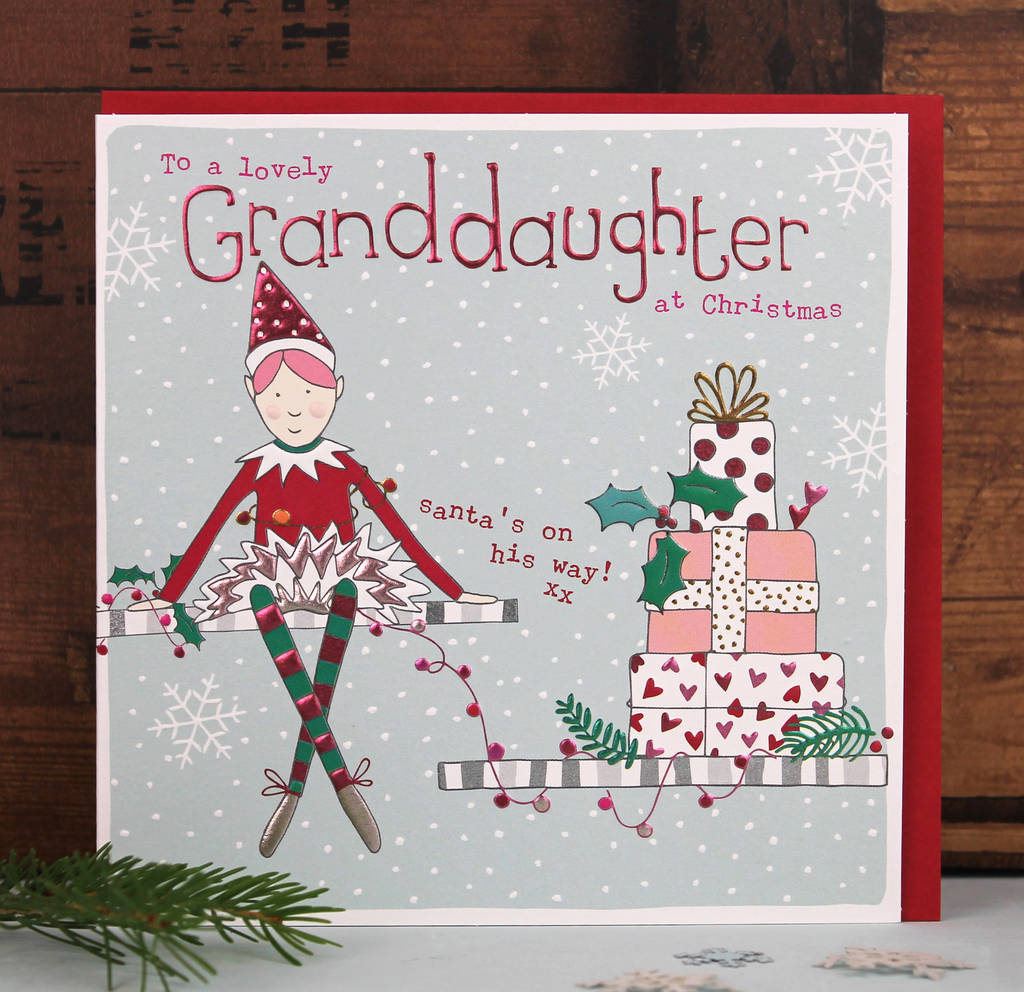 Luxury 44 Granddaughter Christmas Card